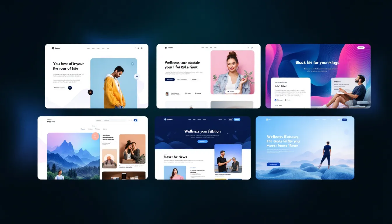 Website Design A collage of different types of websites designed for various purposes.